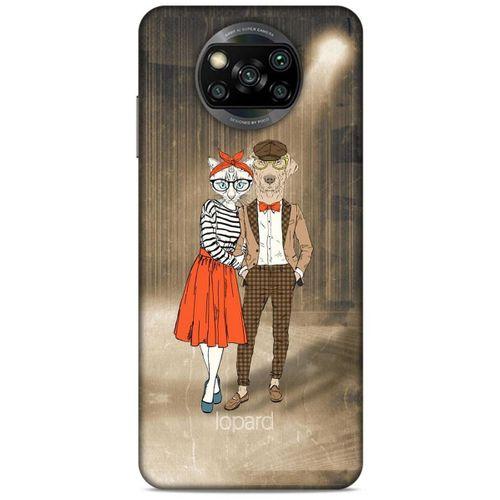 Xiaomi Redmi Poco X3 Kılıf FunnyMaX (31) TPU Kılıf Kahverengi
