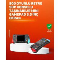 500 Oyunlu El Tipi Taşınabilir Oyun Konsolu – Şarjlı Ve Tv Bağlantılı Model
