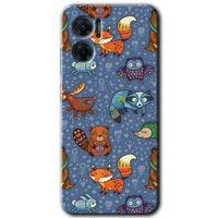 Potkal Hediye Fabrikası Xiaomi Redmi 10 5G HD Baskılı Kılıf + 9D Tam Ekran Koruyucu - Animals Funny