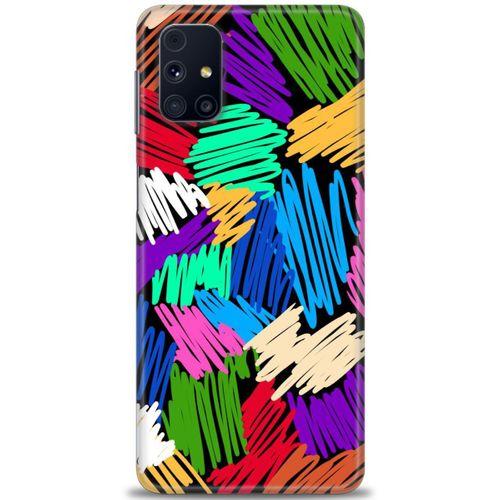 Samsung Galaxy M31S Kılıf HD Baskılı Kılıf - Karalama + Tam Ekran Koruyucu