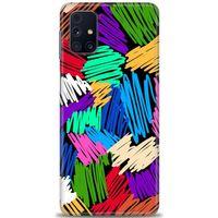 Samsung Galaxy M31S Kılıf HD Baskılı Kılıf - Karalama + Tam Ekran Koruyucu