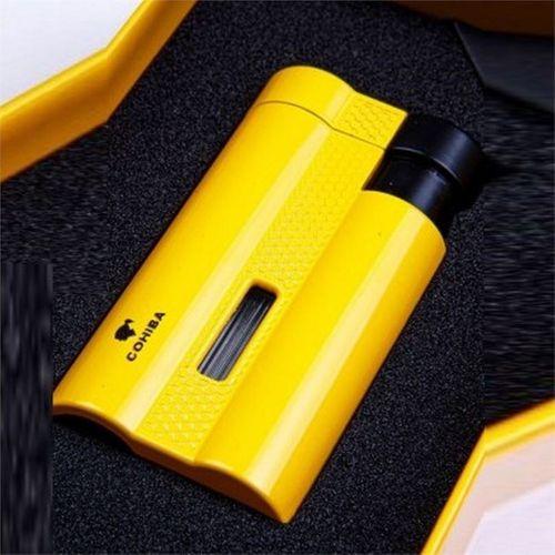 CCM0652 Jet 3 Torch Punchlu Puro Çakmağı Sarı