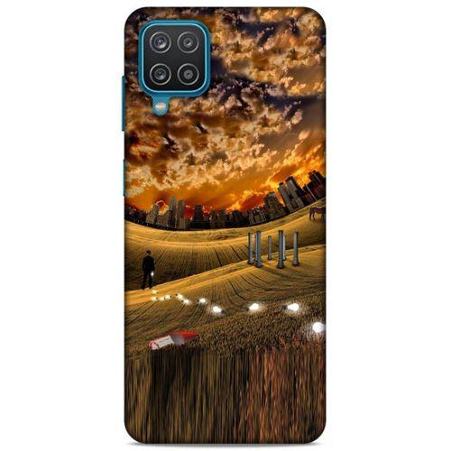 Lopard Samsung Galaxy A12 Uyumlu Kılıf Manipülasyon ☻ (24) Darbe Emici Kılıf Desenli