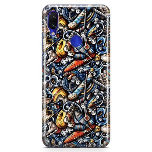 Xiaomi Redmi Note 7 Pro Kılıf Kayak Malzemeleri Arka Kapak Koruma Desenli Full Koruyucu