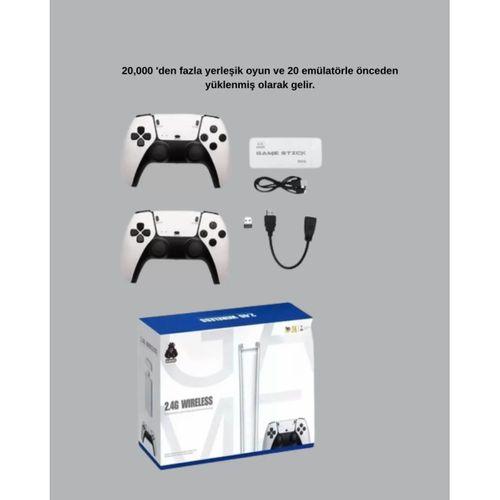 Hdmı Çıkışlı Kablosuz 2 Kollu 4k Retro Oyun Kutusu