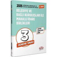 2025 GYS ÜDS Belediye ve Bağlı Kuruluşları İle Mahalli İdare Birlikleri 4. Grup Tamamı Çözümlü Fasikül 3 Deneme Editör Yayınları