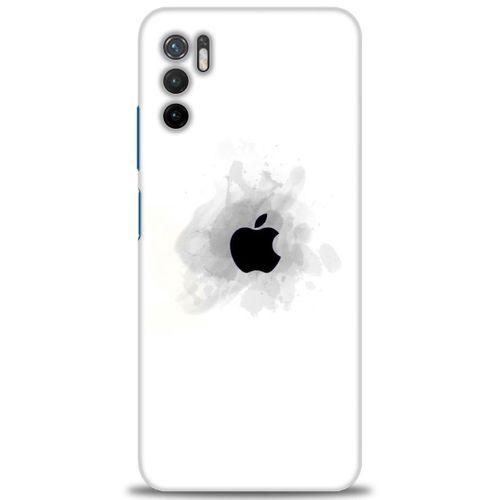 Xiaomi Poco M3 Pro Kılıf HD Baskılı Kılıf - Siyah Elma + Tam Ekran Koruyucu