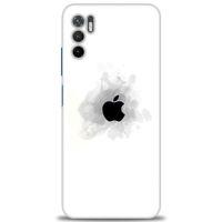Xiaomi Poco M3 Pro Kılıf HD Baskılı Kılıf - Siyah Elma + Tam Ekran Koruyucu