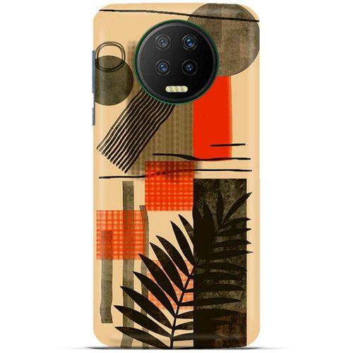 Lopard İnfinix Note 7 Uyumlu Kılıf Soyut Sanat (44) Desenli Tough Armor Kılıf