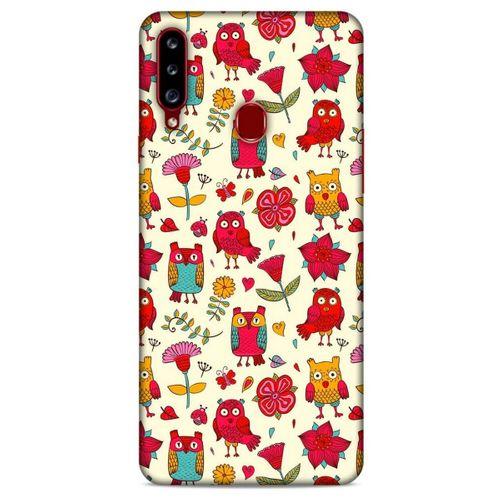 Baykuşlar (29) Desenli Silikon Kapak Telefon Kabı Samsung Galaxy A20s Kılıf