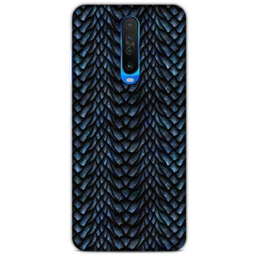 Xiaomi Redmi K30 5G Kılıf Dragons (4) Koruma Kılıfı Ejderha Skin Lacivert