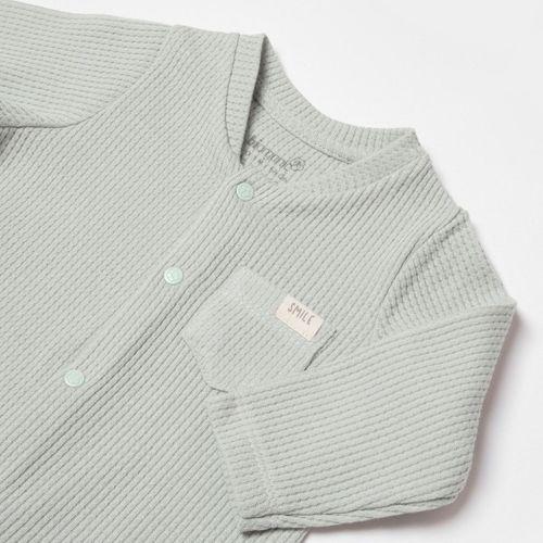 Bibaby Bibaby Biorganic Waffle Smile Bebek Tulum 60743 Mint