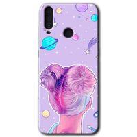 General Mobile GM 10 HD Baskılı Kılıf + 9D Tam Ekran Koruyucu - Uzaylı Kız