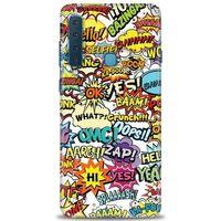 Samsung Galaxy A9 2018 Kılıf HD Baskılı Kılıf - Bang + Tam Ekran Koruyucu