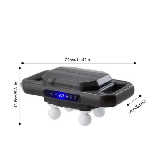 4 Başlıklı Masaj Tabancası – 12W Derin Doku & Kas Ağrısı Giderici, 20 Seviye & 6 Mod - Siyah