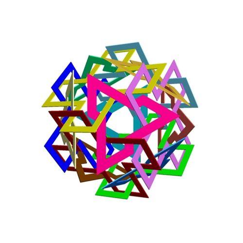 Cuboctahedral Polylink 1 3D Baskı (Bu ürün Sadece Plastik parçadır - Almadan Önce Soru Sorabilirsiniz)