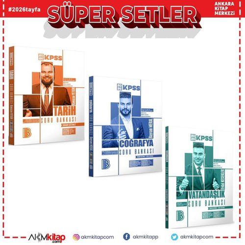 Benim Hocam 2026 KPSS Tarih Coğrafya ve Vatandaşlık Soru Bankası Seti 3 Kitap