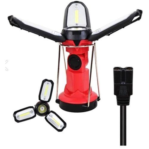 P-8801 Şarjlı Katlanabilir 3xcob Led+ 3w Led Çok Fonksiyonlu Kamp Feneri