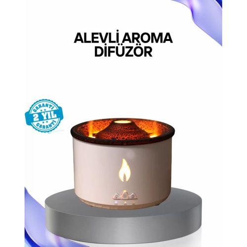 Volkan Efektli Aroma Difüzörü – Sessiz Çalışma, Otomatik Kapanma Ve Led Işık