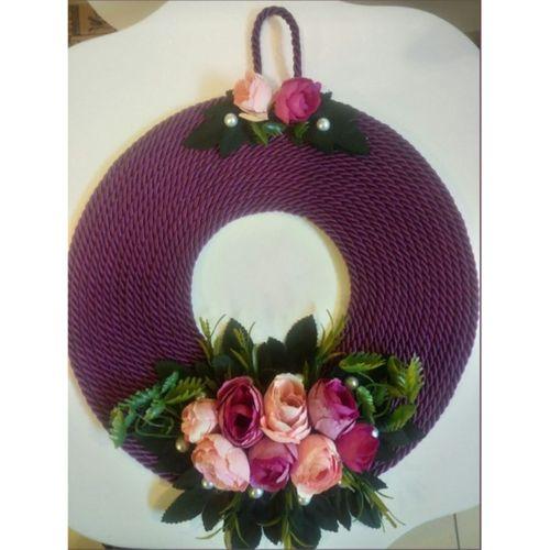 DEKORATİF KAPI SÜSÜ EL YAPIMI HALAT İP MÜRDÜM