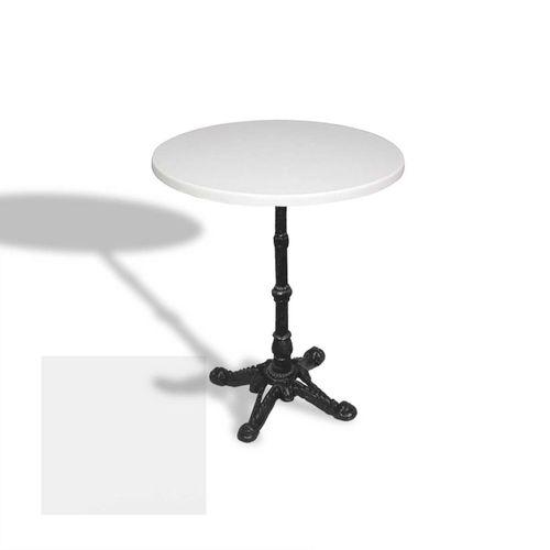 Dockers Çipa 1002 Döküm Ayak Yuvarlak Masa Çap 60cm - (Werzalit, Wermodin ve Allzalit Tabla) - Beyaz