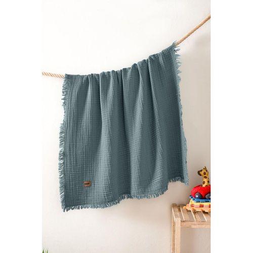 Kanz Kanz Bebek 4 Kat Müslin Örtü Knz-027 İndigo