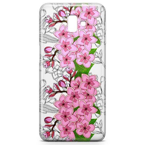 Samsung Galaxy J6 Plus Kılıf Fethiye Çiçekleri Arka Kapak Koruma Desenli Full Koruyucu