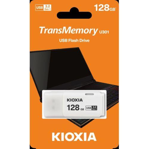 KIOXIA U301W 128GB USB 3.2 Gen1 TransMemory Flash Disk (Beyaz)
