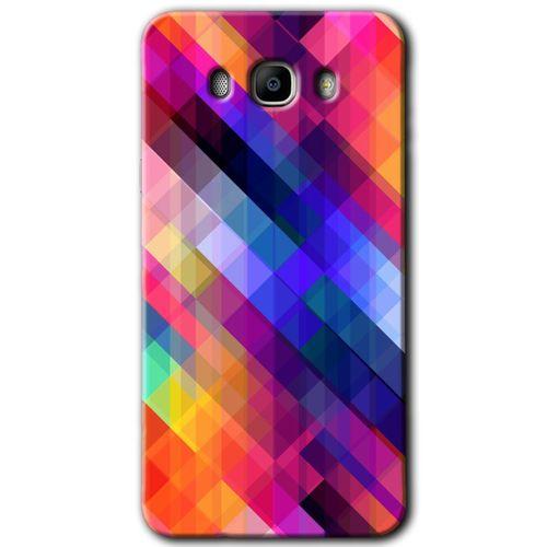Galaxy J7 2016 Kılıf HD Desen Baskılı Arka Kapak - Multi Oblique