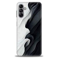 Samsung Galaxy A04S Kılıf HD Baskılı Kılıf - Black and White + Tam Ekran Koruyucu