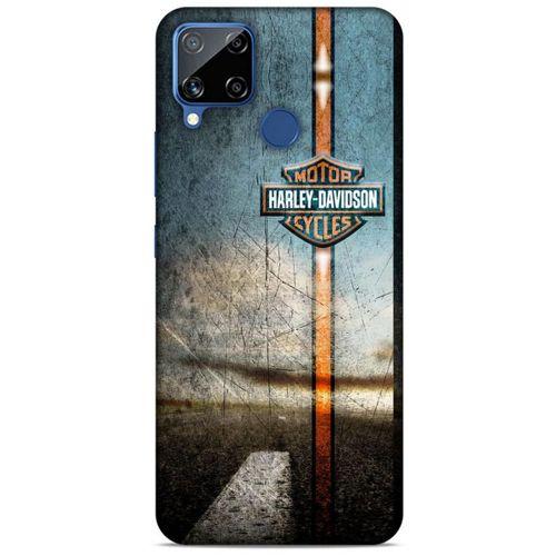 Realme C15 Uyumlu Kılıf Motorsiklet (45) Liquid Air Kılıf Harley