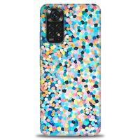 Xiaomi Redmi Note 11S Kılıf HD Baskılı Kılıf - Renkli Benekler + Tam Ekran Koruyucu