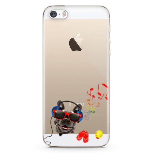 Apple iPhone 5s Kılıf Entel Köpek Arka Kapak Koruma Desenli Full Koruyucu