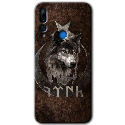 Potkal Hediye Fabrikası Huawei Y9 Prime 2019 HD Baskılı Kılıf + 9D Tam Ekran Koruyucu - Bozkurt Göktürk