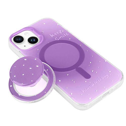 Apple iPhone 14 Kılıf M-safe Şarj Özellikli Tak-Çıkar Pop Soketli Zore Tiktok Kapak