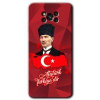 Poco x3 Pro Kılıf HD Desen Baskılı Arka Kapak + Temperli Cam - Atatürkiye