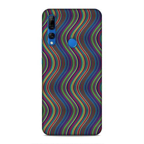 Huawei Y9 Prime 2019 Kılıf Soyut Geometri Arka Kapak Silikon Koruma Full Koruyucu