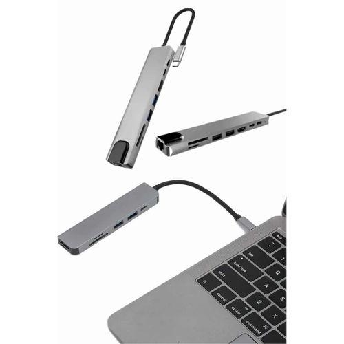 Çevirici Dönüştürücü Adaptör Macbook 3 In 1 Type-c To Hdmı Usb 3.0