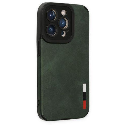 XD iPhone 14 Pro Max Kılıf Loop Deri Silikon - Yeşil