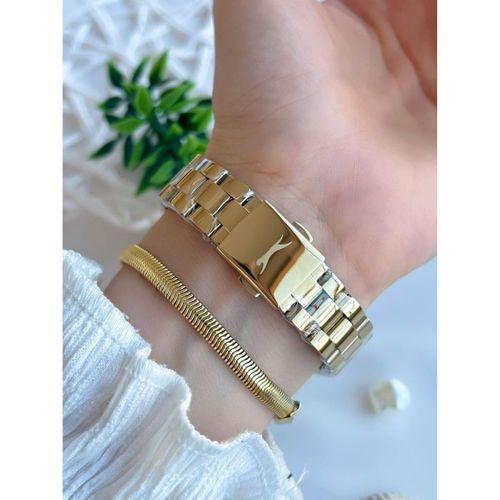 Slazenger Yeni Sezon Elite Model 50 Mt Suya Dayanıklı Bileklik Hediyeli Kadın Kol Saati VS.BLKT.0598