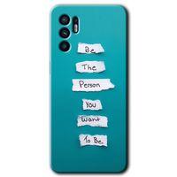 Oppo Reno 6 HD Baskılı Kılıf + 9D Tam Ekran Koruyucu - Want You