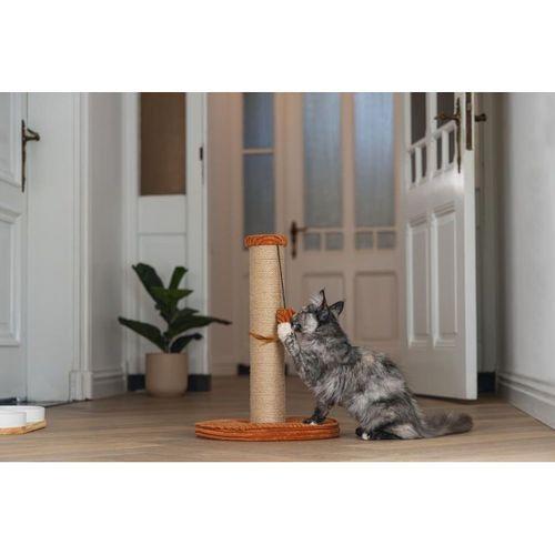 Beeztees DBL Kedi Tırmalama ve Oyuncağı, Toprak Rengi, 35x35x50cm