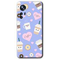 Xiaomi Mi 12 Kılıf HD Desen Baskılı Arka Kapak - Coffee Cake + Kırılmaz Cam