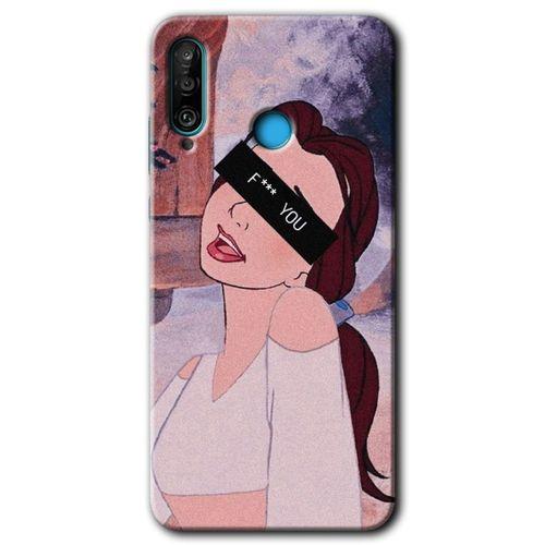 Huawei P30 Lite Kılıf HD Desen Baskılı Arka Kapak - Bad Girl
