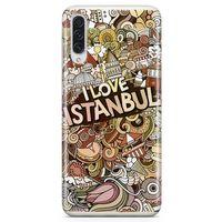 Samsung Galaxy A70s Kılıf İstanbul Doodle Arka Kapak Koruma Desenli Full Koruyucu