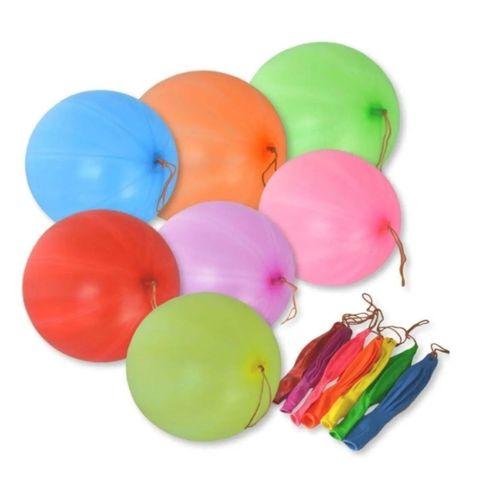 30 Adet Lastikli Zıpzıp Balon İpli Punch Panç Büyük Balon