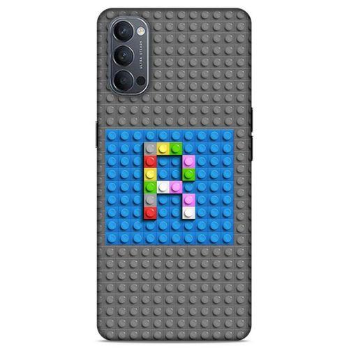 Lopard Oppo Reno 4 Uyumlu Kılıf BloX (29) Arka Koruma Kılıfı R Harfi