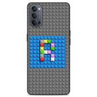 Lopard Oppo Reno 4 Uyumlu Kılıf BloX (29) Arka Koruma Kılıfı R Harfi