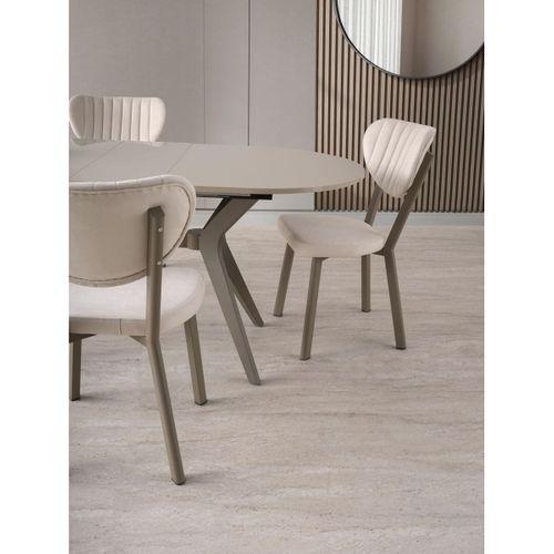 Star Capuccino Lak Panel Mutfak Masa Sandalye Takımı 82x138