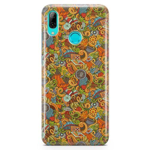 Huawei Y9 2019 Kılıf Doodle Piknik Seti Arka Kapak Koruma Desenli Full Koruyucu